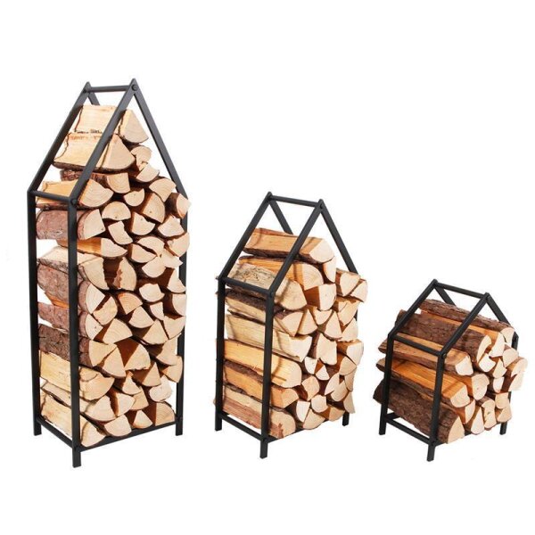 Brennholz-Stapelregal „Haus“ Größe S 35x20x46cm