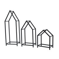 Brennholz-Stapelregal „Haus“ Größe S 35x20x46cm