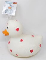 Badeente 23,5cm mit Herzen