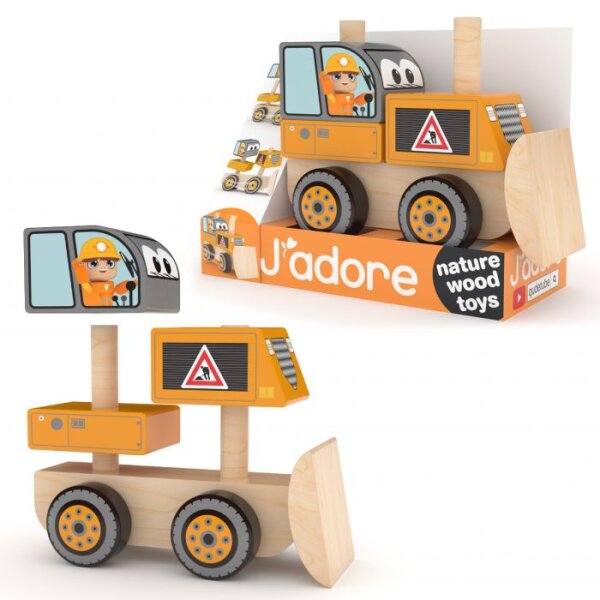 Jadore Bulldozer groß Holz