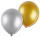 Latexballons Metallic gold 10er