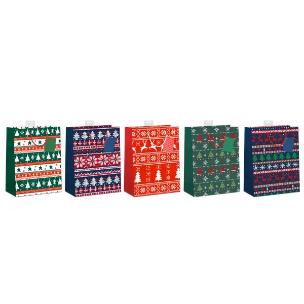Geschenktasche WN groß 26x32x12 5 Motive "Nadelbäume"