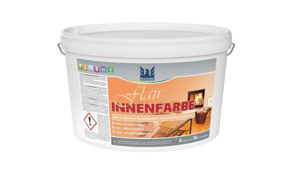 FLAIR Innenfarbe Blau (Nassabriebklasse 2, DVK 2) 5 Liter