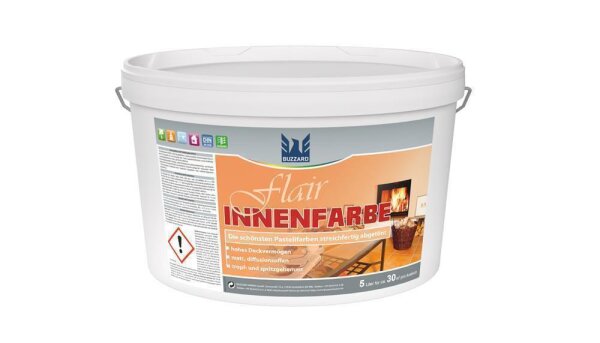 FLAIR Innenfarbe Limette (Nassabriebklasse 2, DVK 2) 5 Liter