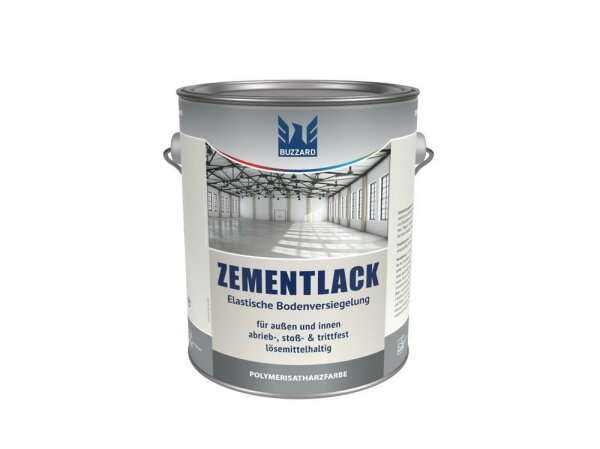 Zementlack seidenmatt lösemittelbasiert RAL 7001 Silbergrau 2,5 Liter