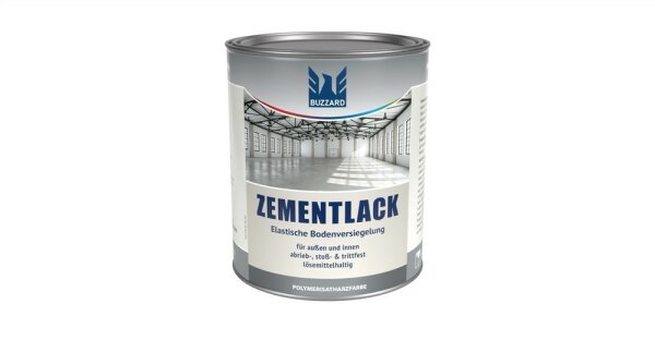 Zementlack seidenmatt lösemittelbasiert RAL 7032 Kieselgrau 750ml