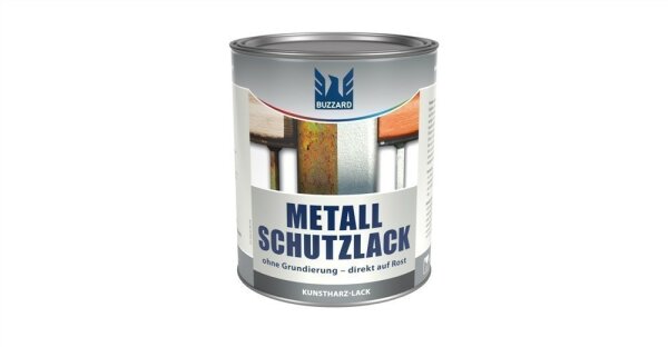 Metallschutzlack glänzend RAL 3000 Feuerrot lösemittelbasiert 750ml