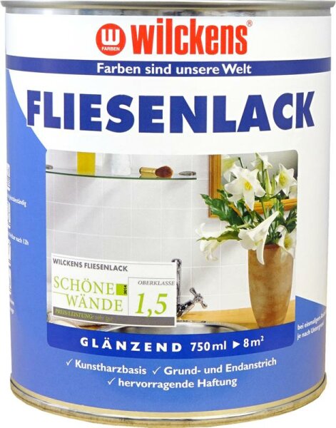 Fliesenlack glänzend Cremeweiß lösemittelbasiert 750ml