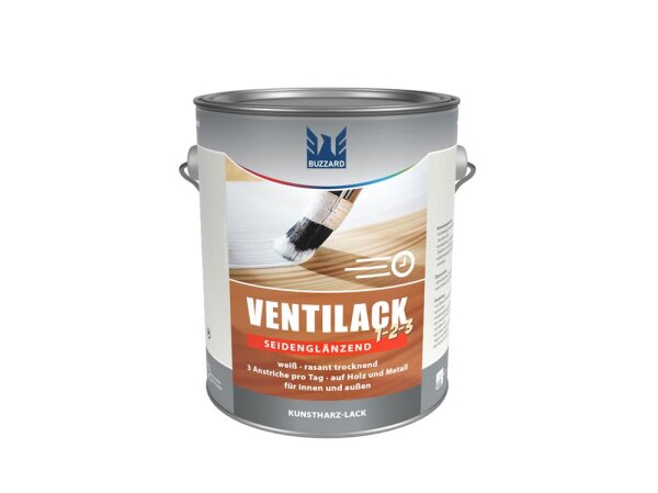Ventilack 1-2-3 seidenglänzend lösemittelbasiert 2,5 Liter