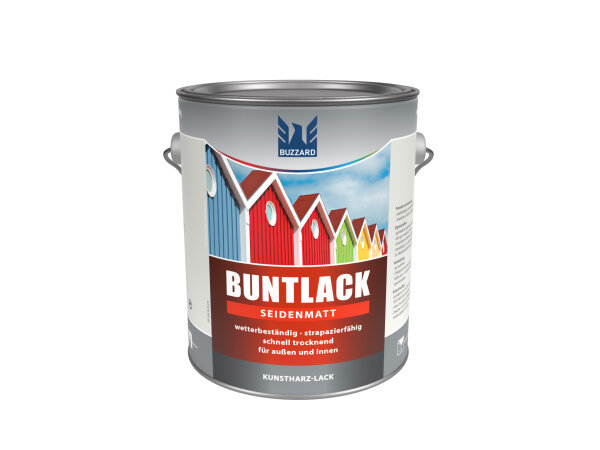 Seidenmatt-Buntlack RAL 9010 Reinweiß lösemittelbasiert 2,5 Liter