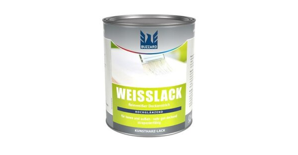 Weißlack hochglänzend lösemittelbasiert 125ml