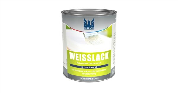 Weißlack hochglänzend lösemittelbasiert 750ml