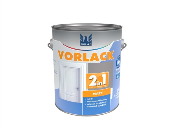 Vorlack 2in1 matt RAL 9010 Weiß 375ml