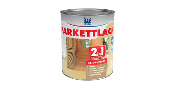 Parkettlack 2in1 seidenmatt Transparent 750ml
