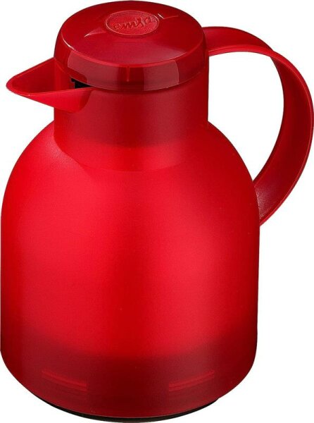 Emsa Isolierkanne 1l SAMBA Kirschrot transl. Quickpress