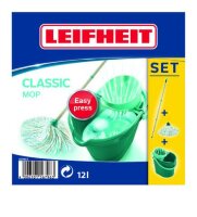 LEIFHEIT Clas.Mopset 3tlg. Wischmop,Eimer12L,Aufsatz