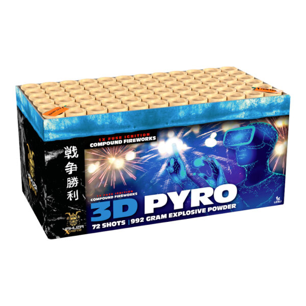 3D Pyro 72-Schuss-Batterie LESLI