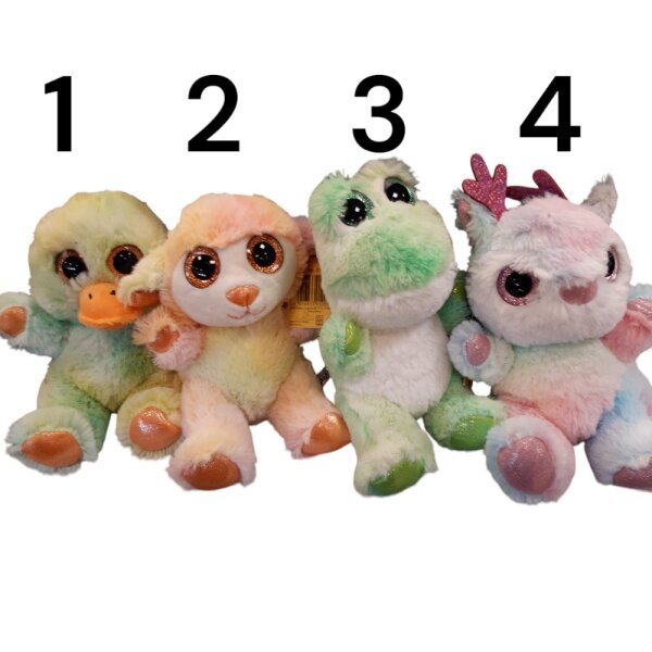 Plüschtier 18cm Sunkid, Glitzer Edition, DIV 01295 mehrfach sort.