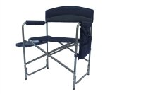 Comfort Camping Sessel XXL, extra breit,m. Seitentisch grau/schwarz