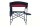 Comfort Camping Sessel XXL, extra breit m. Seitentisch schwarz-rot