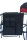 Comfort Camping Sessel XXL, extra breit m. Seitentisch schwarz-rot