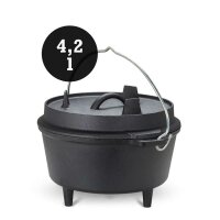 FLASH Dutch Oven 4,2 Liter Feuertopf Gusseisen