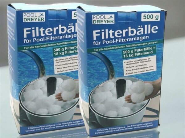 2 x Filterbälle für Filteranlagen Ø4-5cm 2x500g in Box