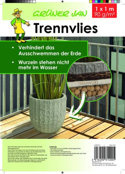 Trennvlies 1x1m, 90g/m²