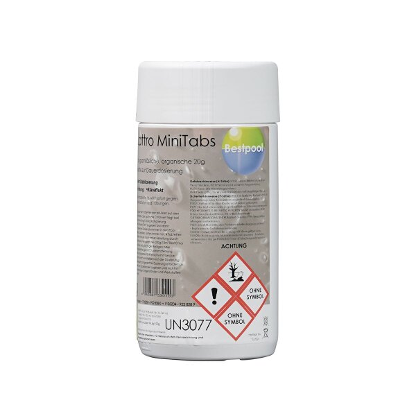 BestQuattro MiniTabs 5in1 20g Multifunktionstablette 1kg Dose Bestpool 123101 BIOZID