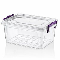 Multi-Box mit Deckel 8 Liter 36,5x24x15,5cm transparent