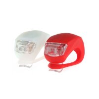 Mobiles LED Beleuchtungs-Set Silikon im Blister , Weiß/Rot