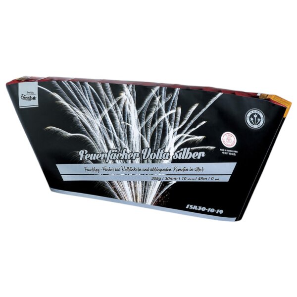 Feuerfächer Volta Silber 10-Schuss-Fächer FUNKE