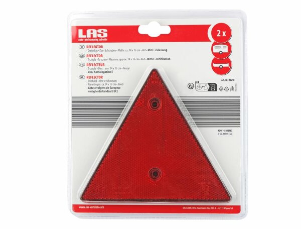 Dreieck Reflektor 2er rot