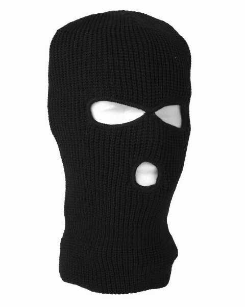 KOPFHAUBE BALACLAVA POLYACRYL 3-LOCH SCHWARZ  MIL-TEC