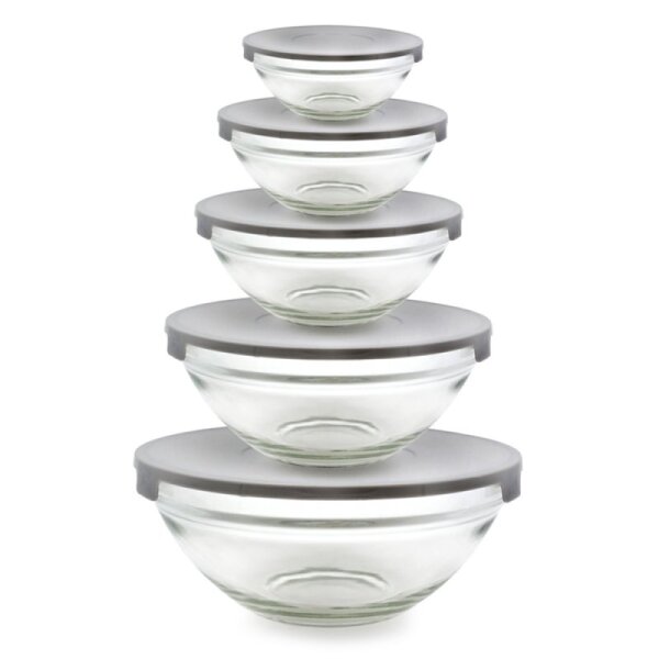 weck onlineshop Weck® Sturzglas (2 Stück), (900 ml) Glasdose Schwarz Deckel 0,4L