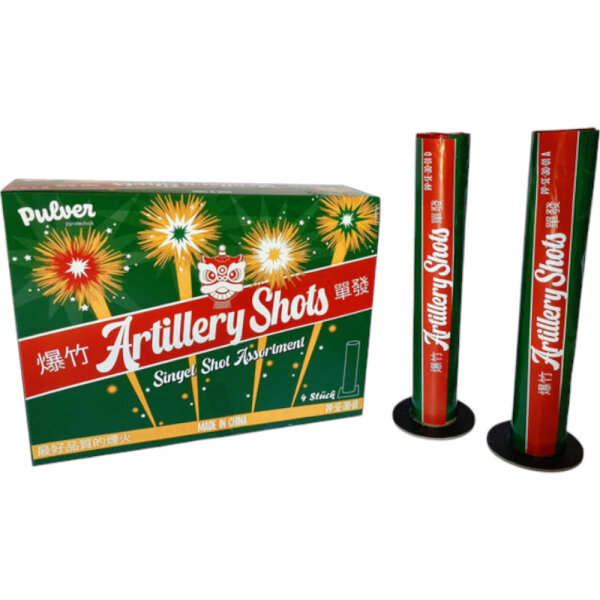 Artillery Shots 30mm 4er PULVER Pyrotechnik