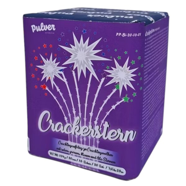 Crackerstern 16-Schuss-Batterie PULVER Pyrotechnik