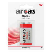 ALKALINE BATTERIEN / BLISTER 6LF22 / 9V-Block / BP1 ARCAS