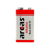 ALKALINE BATTERIEN / BLISTER 6LF22 / 9V-Block / BP1 ARCAS