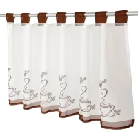 Cafehausgardine Angie, Coffee, ca. 45x120cm,...