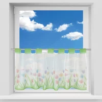 Cafehausgardine Angie, Tulpen ca. 45x120cm,...