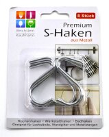 S-Haken 8er 6,2cm, Edelstahl