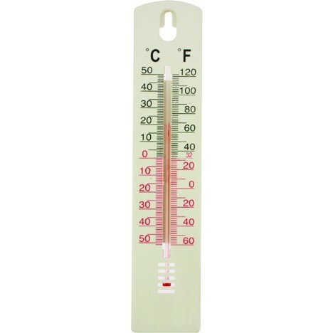 Innen-Außen-Thermometer weiß Kunststoff  20x4,4cm