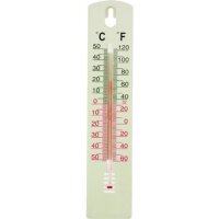 Innen-Außen-Thermometer weiß Kunststoff...