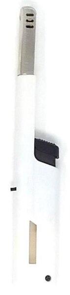 Stabfeuerzeug Pistole 20cm weiss PROF MIDI PISTOL WHITE BOXED