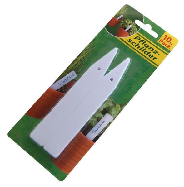Pflanzenstecker 10er, ca. 2cm breit, 15cm lang