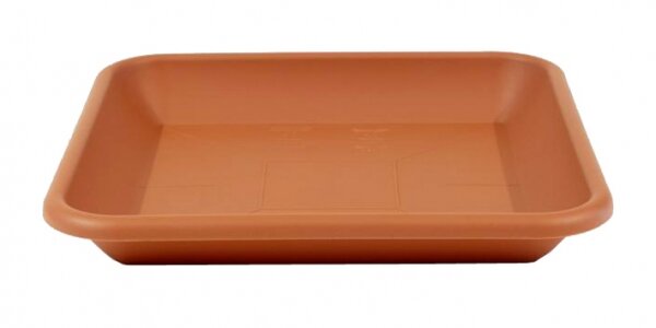 Blumentopf-Untersetzer QUADRATO 20x20cm terracotta