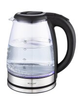 Wasserkocher Glas EDS Silber 1,8 Liter