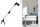 Greifhilfe/Greifer Aluminium mit Lasche 76cm