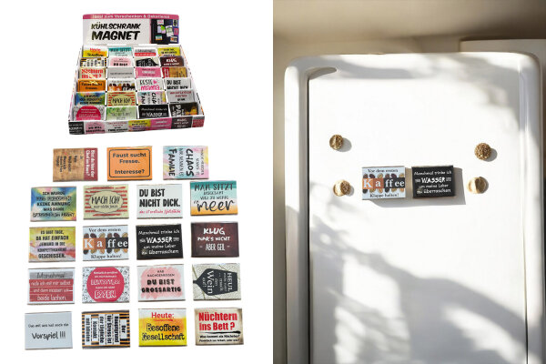 Kühlschrankmagnet 9x6,5cm, 24 Designs, i.DP.